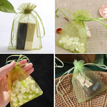 30 Pcs 3.9''×5.9'' Drawstring Fruit Netting Bags, Reusable Garden Netting Bags, Fruit Cover Mesh Bag for Fruit Trees Vegetable Floral
