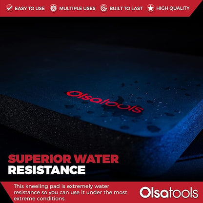 Olsa Tools Mechanics Kneeling Pad - Protection Knee Pads - Kneeling Work Mat - Under Car Mat - Creeper Pad - Work Pad - Foam Pad - 18" x 11" x 1" - Part 1182