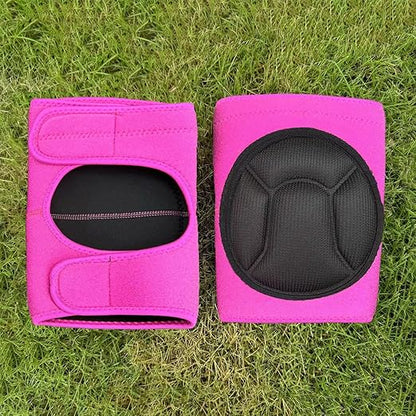 2 Pairs Womens Knee Pads for Kneeling with Soft Foam Cushion, Safety Flooring Knee Protector for Gardeners Carpenters Cleaners Veterinary, Gardening Knee Pads with Adjustable Straps for Work, Pink L