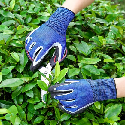 DOFOWORK Gardening Gloves - 6 Pair Gardening Gloves for Women/Men, Breathable Natural Latex Garden Gloves with Grip