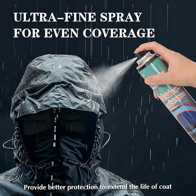 Outdoor Waterproofing Spray, 13.5 Oz Outdoor Water Shield,Water Repellent Spray for Outdoor,Tent Waterproofing Spray for Patio Furniture Against Rainy Spring Summer Fabric Shoes Spray for Protection