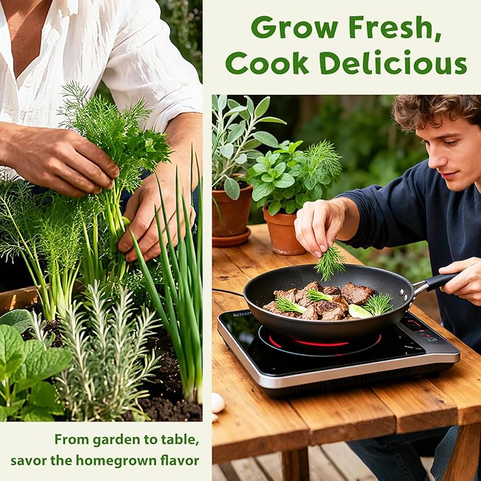 8 Herb Indoor Garden Kit for Beginners, Complete Windowsill Growing Gifts Set with Tools, Mother's Day Gifts for Mom,Unique Christmas Birthday Gifts for Women Men Girls Kitchen Housewarming