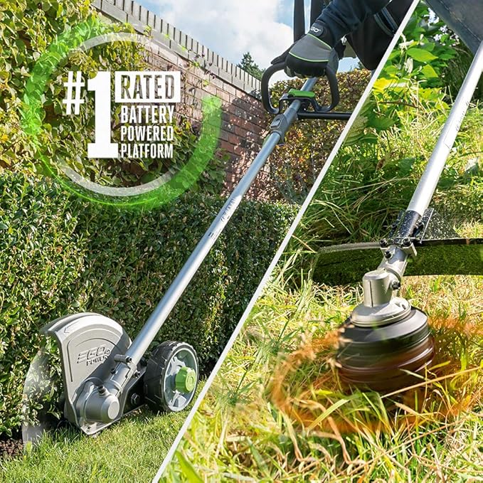 EGO POWER+ 15" String Trimmer and 8" Edger Attachments with Multi-Head System Power Head, Includes 56V 5.0Ah Battery & Charger - MHC1502