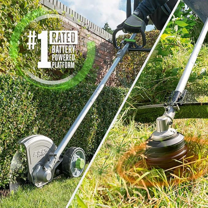 EGO POWER+ 15" String Trimmer and 8" Edger Attachments with Multi-Head System Power Head, Includes 56V 5.0Ah Battery & Charger - MHC1502