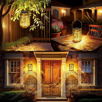 Hummingbird Solar Lanterns Outdoor Waterproof, Mothers Day Gifts for Mom Grandma, Garden Decor Hanging Solar Lights Outdoor for Patio,Yard,Backyard,Porch (2 Pack)