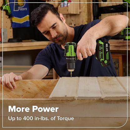 GREENWORKS 24V (6-TOOL) Combo (Drill, Impact Driver, Circular Saw, Reciprocating Saw, Multi-Tool, Flashlight), 4.0Ah + 2.0Ah (24,000mAh Power Bank) Batteries, (2) Cables, 65W Rapid Charger