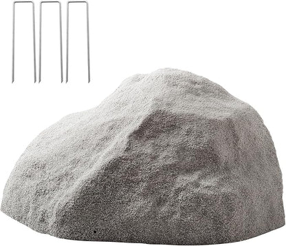 VEVOR Faux Rock Cover, Outdoor Fake Rock Well Pump Cover, Realistic Natural Texture, Lightweight & Weather-Resistant Artificial Boulder for Landscaping Garden Yard Décor, Dark Grey, Medium Size