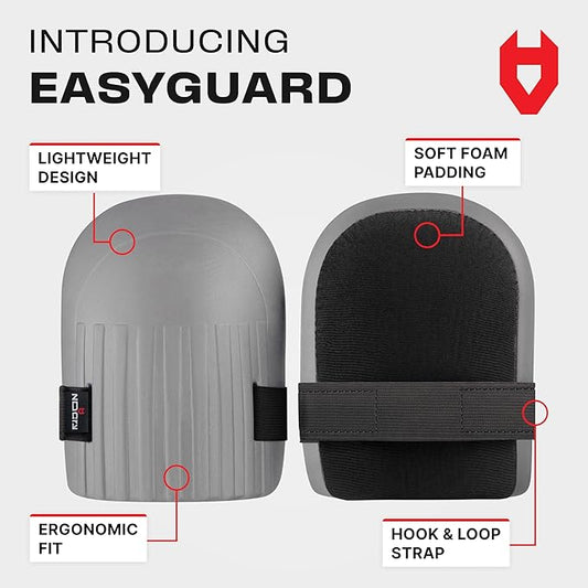NoCry Gardening Knee Pads for Women and Men – Waterproof Foam Padding in a Lightweight Yet Durable Design; Easy to Wear with Adjustable Elastic Hook-and-Loop Straps – Ideal for the Garden and Yard Work