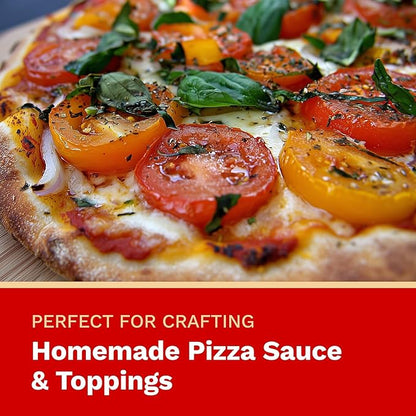 The Harvest Company Organic Pizza Garden Seed Collection, Non-GMO, Certified USDA Organic, Open-Pollinated Garden Seeds for Indoor Outdoor Planting, 195 Seeds Total