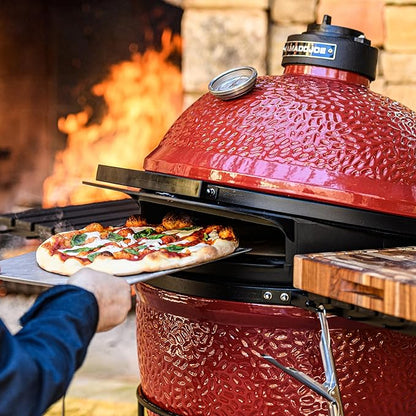 Kamado Joe DōJoe Pizza Oven Kamado Grill Accessory Insert for 18-inch Classic Joe Grills for Brick-Oven Style Food with Ceramic Stone in Black, Model KJ-DJ