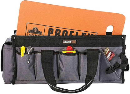 Ergodyne ProFlex 375 Kneeling Pad, Foam Knee Cushion, Water Resistant Kneeling Mat, 8" x 18" x 1,Orange, Compact