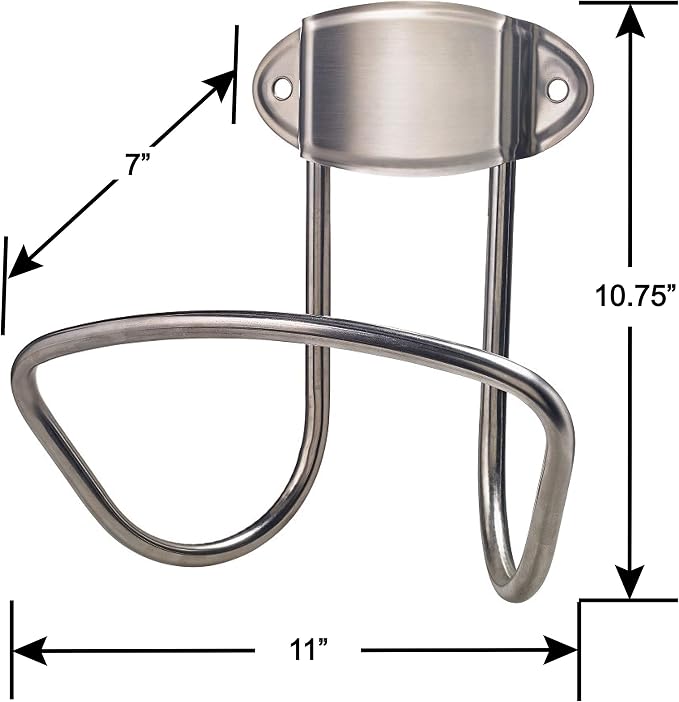 Liberty Garden 680 Hose Hanger, Holds 175-Feet of 5/8-Inch Hose - Stainless Steel