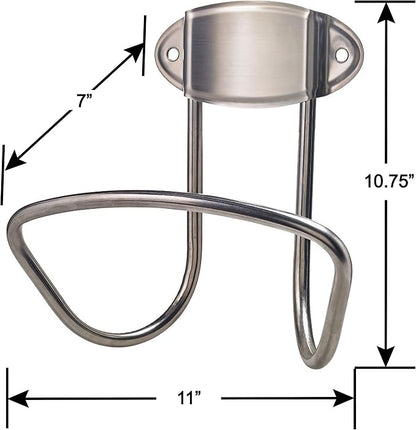 Liberty Garden 680 Hose Hanger, Holds 175-Feet of 5/8-Inch Hose - Stainless Steel