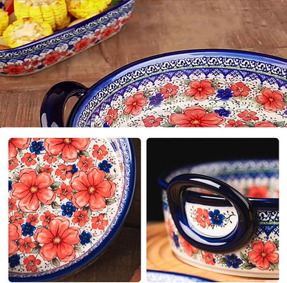 Baking Dishes For Oven, 1 Quart Round Casserole Dishes For Oven-safflower-round 950ml