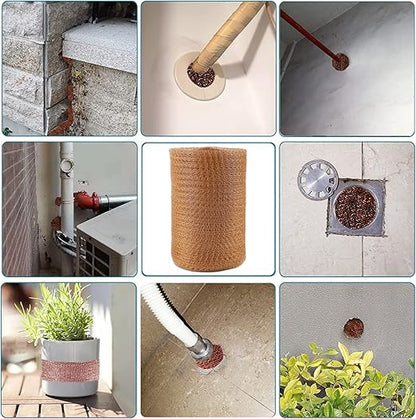 Copper Mesh - 5 Inches x 30 ft, 100% Pure Copper, Durable Fill Fabric for Hole Blocking, Flexible and Strechy, Garderning and Sealing Water Opening