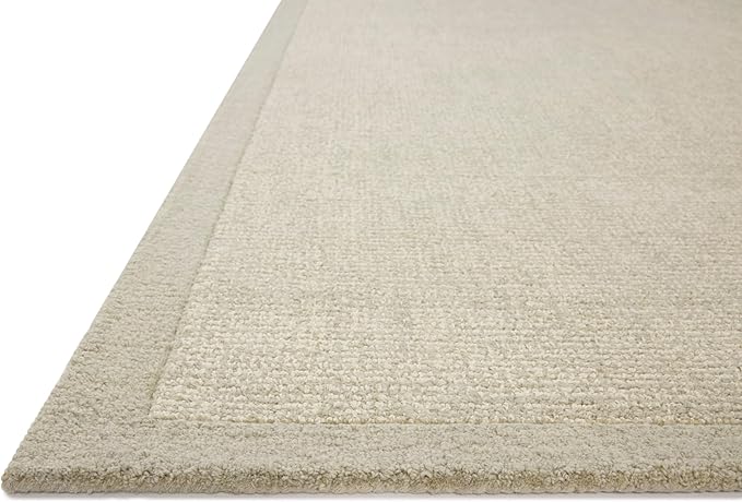 Loloi Magnolia Home by Joanna Gaines Henley Collection HNY-01 Ivory/Silver 3'-6" x 5'-6" Accent Rug