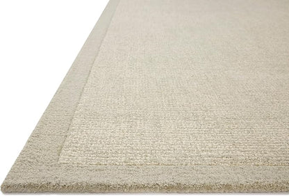 Loloi Magnolia Home by Joanna Gaines Henley Collection HNY-01 Ivory/Silver 3'-6" x 5'-6" Accent Rug