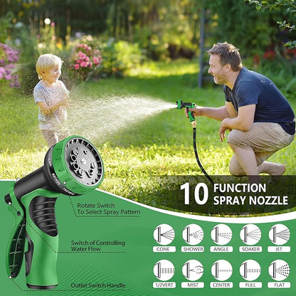 25 FT Non-Expanding Garden Hose, 2026 New Upgrated Non-Expandable Garden Water Hose - Ultra-Light & Flexible Burst-Resistant, Kink-Free Garden Hoses, All-Weather Use for Lawns, Gardens,Outdoor