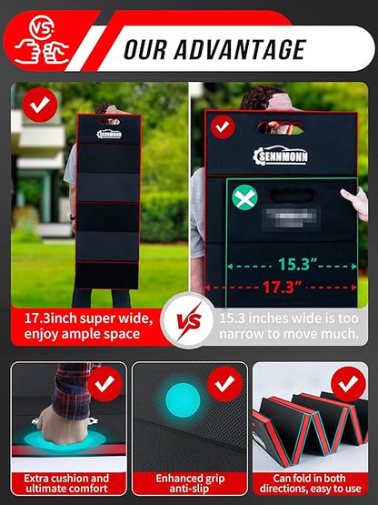 1.2" Extra Thick Foldable Kneeling Pad with Handle and Storage belt,5 Fold Comfortable EVA Foam Cushion Mat for Workshop Repairing,Gardening,Yardwork,Camping,Home Gym,47.3 * 17.3 * 1.2’’