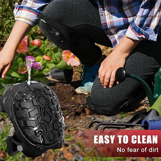 Professional Knee Pads for Work Construction with Heavy Duty Cap Foam Padding Gel Cushion Knee Pads for Men, Comfortable Adjustable Strong Strap, Military Grade Rivet for Flooring Gardening