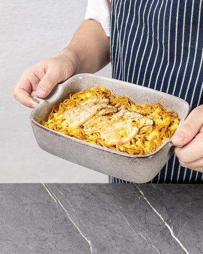 Ceramic Baking Dishes, 18 oz Au Gratin Pans, Set of 4 | Assorted Reactive Glaze, Individual Baking & Serving, Ideal for Lasagna, Mac & Cheese, Casseroles & Baked Pasta, Oven Safe