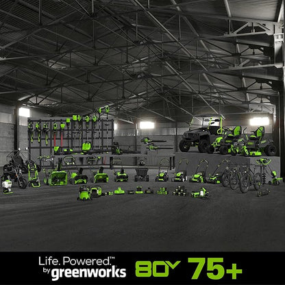Greenworks 80V 16" Brushless Cordless Chainsaw (Great For Tree Felling, Limbing, Pruning, and Firewood / 75+ Compatible Tools), 2.0Ah Battery and Charger Included