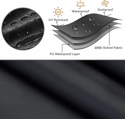 BBQ Grill Cover for Napoleon Prestige PRO 500 and Prestige 500 Gas BBQ Grills, Waterproof 600D Outdoor Propane Barbecue Covers for PRO500RSIBPSS-3 Prestige PRO - 68" L x 28" W x 50" H