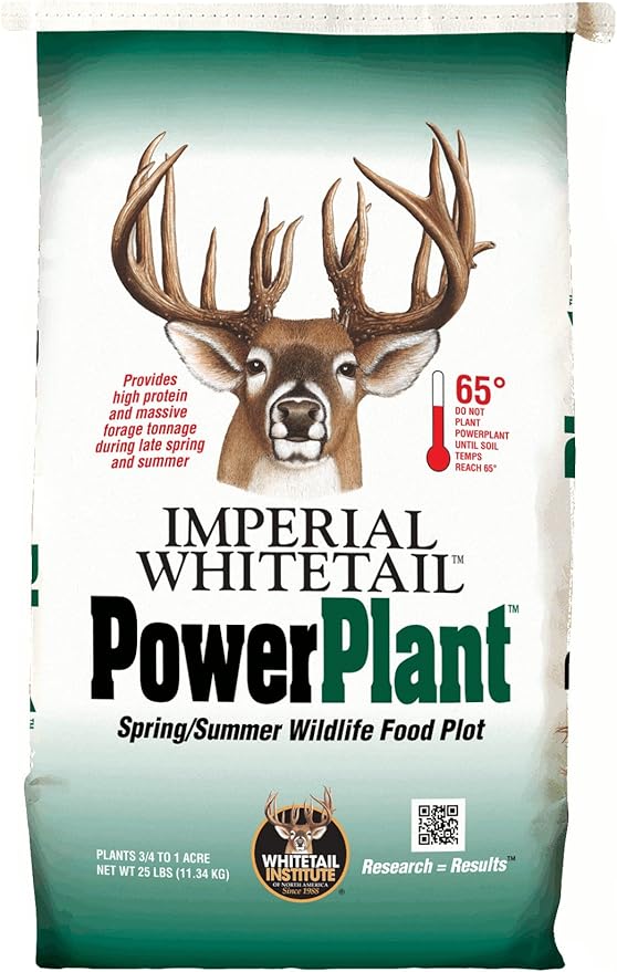 Whitetail Institute PowerPlant Deer Food Plot Seed for Spring Planting, 25 lbs