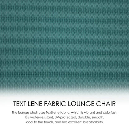 Kozyard Lounge Chair Outdoor Foldable Outdoor Lounge Chair (2MintGreen Textilence W/O Table)