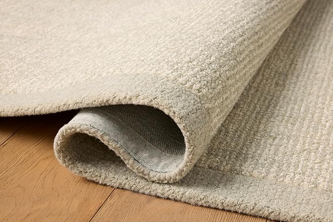 Loloi Magnolia Home by Joanna Gaines Henley Collection HNY-01 Ivory/Silver 3'-6" x 5'-6" Accent Rug