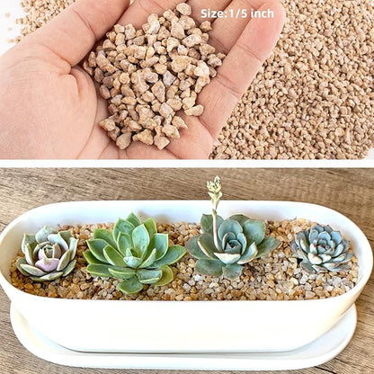 18lb Maifanitum Stones for Succulent Cactus Bonsai Decorative Rocks-Indoor Plants Soil Covers,Horticultural Gravel, Potting Pebbles for Terrarium, Fairy Gardening, Top Dressing