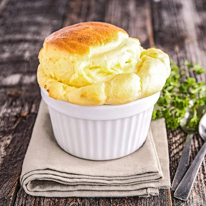 Ramekins 6 oz Set of 8, Creme Brulee Ramekins, Souffle Dishes, Oven Safe Porcelain Ramiken Bowls For Custard, Lava Cakes, Pudding, Flan, Mini Desserts, Dipping Sauce Cups