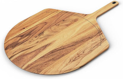 Gozney Acacia Wood Pizza Placement Peel and Server for 16" Pizzas, Compatible with Dome (Gen 2) & Dome XL (Gen 2) Pizza Ovens, Naturally Non-Stick