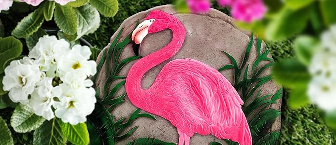 Spoontiques - Garden Décor - Dog Crossing Stepping Stone - Decorative Stone for Garden (Pack of 10)