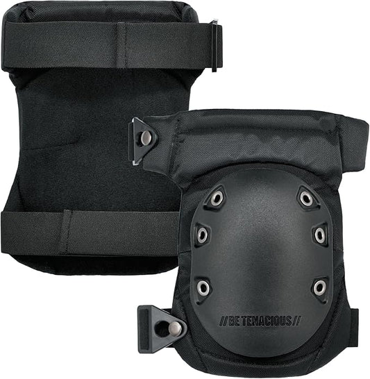 Ergodyne ProFlex 435 Gel Foam Knee Pads with Comfort Hinge Straps, Rubber Hard Cap, Buckle Closure