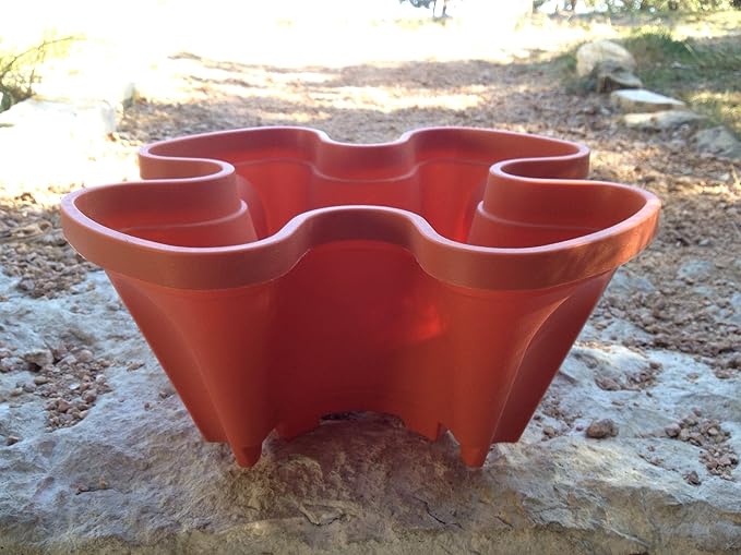 Vertical Gardening Planters - Use Mr Stacky Pots With ANY Grow Medium (Soil, Hydroton, Vermiculte, Perlite, Coco Fiber) - Great for Hydroponics and Aquaponics Too - Build Your Own Stacking Container