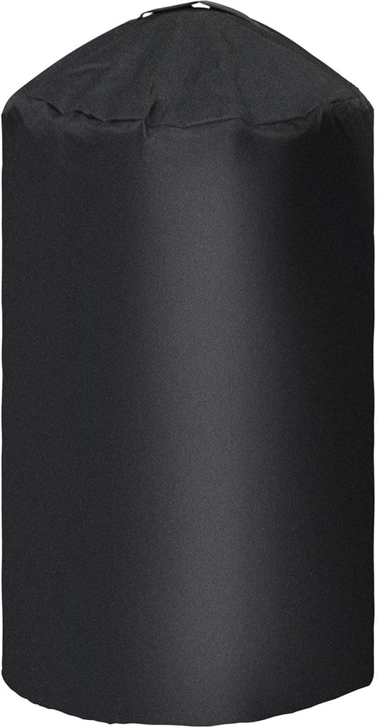 i COVER Round Grill Cover-19.5"(Dia) 32"(Tall) Water Proof Heavy Duty Outdoor Canvas BBQ Grills Covers Dome Smoker Protection for George Foreman Gfo3320 Gfo240 or Similar Size Griddle