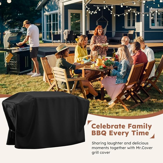 MR. COVER Griddle Cover for Blackstone 28 Inch Griddle with Hood - Heavy Duty 600D Waterproof Cover, UV & Wind Resistant, Air Vent, Double Buckle Straps, Fits Blackstone 28" 2-3 Burner