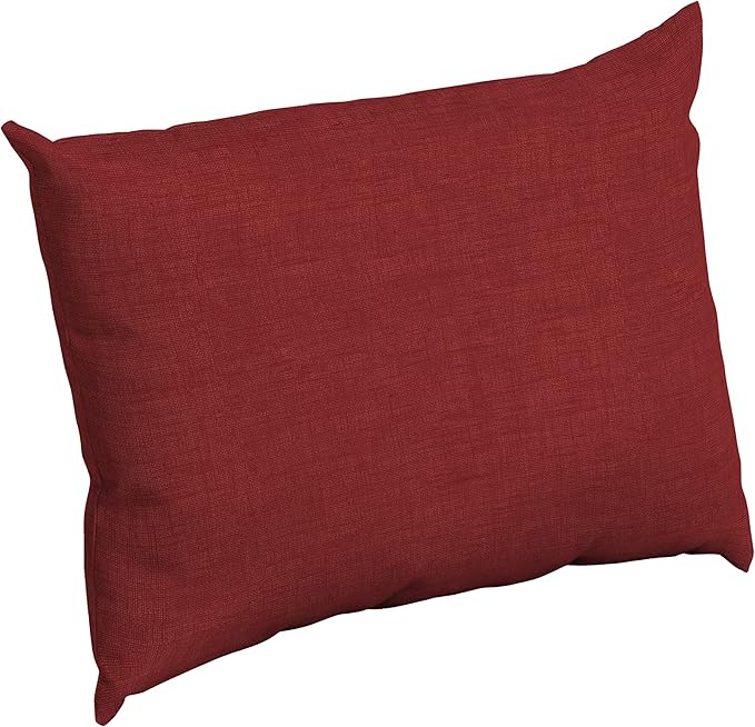 Arden Deep Seat Pillow Back Cushion, 23 x 17, Outdoor/Indoor Replacement Back Cushion, Plush Support, Fade-Resistant, Rain-Proof Patio Furniture Cushion, Ruby Red Leala