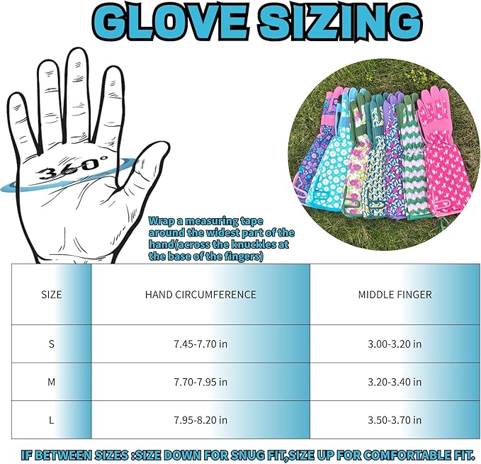 Long Gardening Garden Gloves,Thorn-proof&Puncture Resistance Rose Cactus Gauntlet Glove for Gardener,Gifts