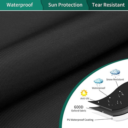 AKEfit Patio Chair Covers for Outdoor Furniture Waterproof 1 Pack,Heavy Duty Outdoor Chair Covers Waterproof for Lawn Lounge Seat, Wicker, Adirondack&Rocking Chairs,Black-25.5Wx25.5Dx47H inches