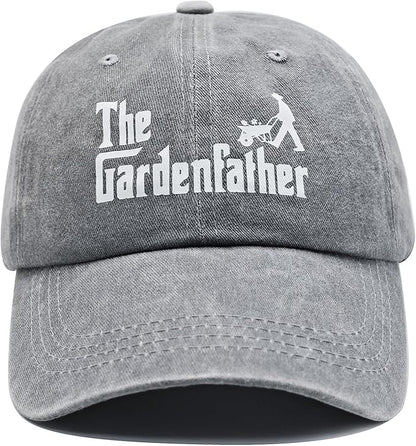 Gardening Gifts for Men, Gardening Hat for Gardeners Men, Adjustable Washed Cotton Baseball Cap