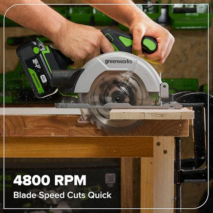 Greenworks 24V Brushless 10PC Power Tool Combo, Drill+Impact Driver+Circular Saw+Recip Saw+Jig Saw+Sander+Light+Multi-Tool+Nailer+Grinder (2) 4.0Ah+2.0Ah Batteries (24,000mAh Power Bank) USB-C Charger