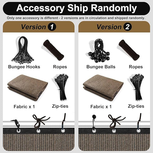 Artpuch 90% Sun Shade Cloth, 12 x 16 FT Pergola Shade Cover Canopy with Grommets, Sun Screen Fabric Tarp for Patio, Outdoor, Garden, Backyard, Mocha