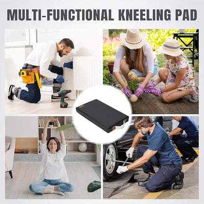 HappyPicnic Waterproof Garden Kneeling Pad - 2" Thick Soft Foam Kneeling Mat for Gardeners with Handle & Removable Cover, Knee Support for Bathing, Black