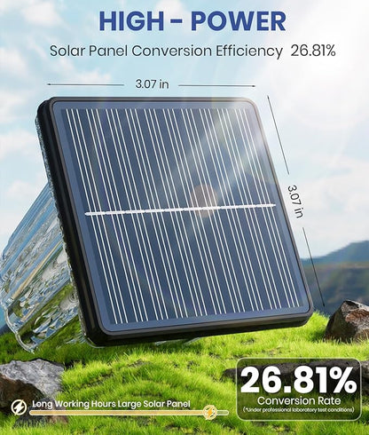 Upgraded Solar Lights Outdoor Waterproof 6 Pack, Adjustable Warm&Cool White, Pathway Lights Solar Powered Garden Decor Landscape Lighting Outside for Front Yard/Patio/Walkway/Driveway/Lawn/Path Light