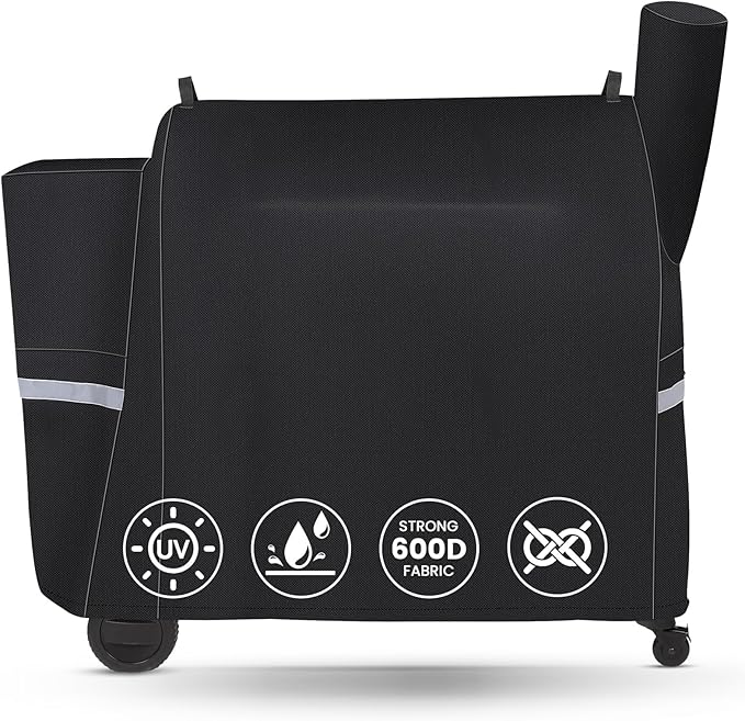 QuliMetal Grill Cover for Traeger Pro 34/780 Series - 600D Heavy Duty Waterproof Smoker Cover Grill for Treager Pro 34,Pro 780, Texas,Z Grills,BAC380 Full-Length Grill Cover Grill Accessory