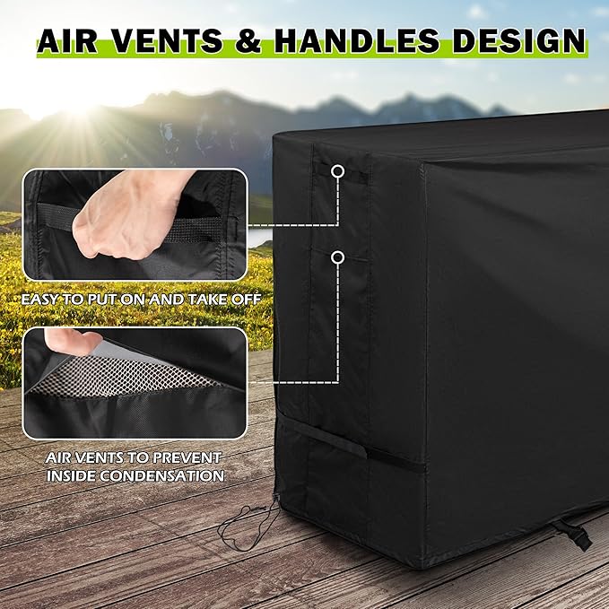 Grill Cover for Blackstone Bronco 5-Burner 44" Omnivore Propane Grill 2426, Outdoor Griddle Cover for Blackstone Original 44in 5 Burner Griddle 1568, Protective Flat Top Grill Cover