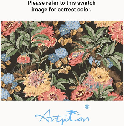 ARTPLAN Seat/Back Outdoor Chair Cushion,Set of 4 Patio Chair Cushion with Tie,Tufted Replacement for Patio Furniture,40x20x4 Inches,4 Count,Floral
