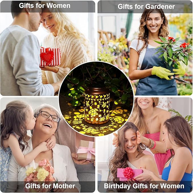 Turtle Solar Lantern Outdoor Turtle Decor Garden Decor Waterproof Light Hanging Solar Lights Yard Decor, Christmas Gifts, Gifts for Women, Gifts for Mom, Gifts for Grandma